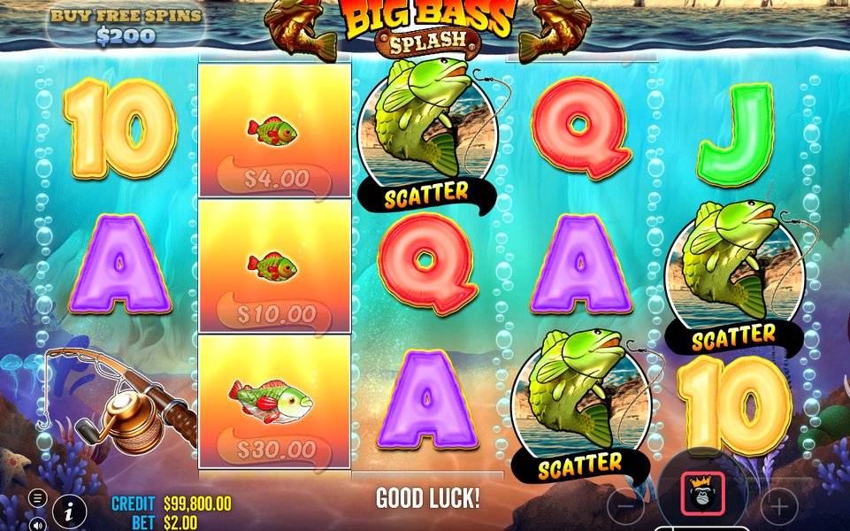 Wild-fiskaren på alla hjul i Free Spins
