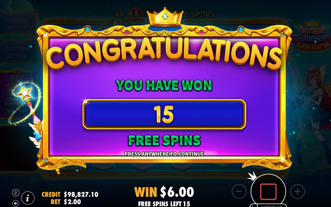 Free Spins-läget med TOTAL MULTIPLIER-räknaren